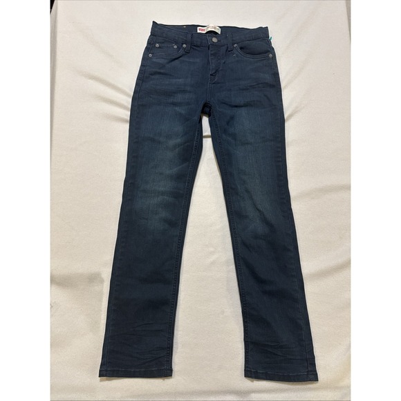 Levi's Other - LEVIS 502 Big Kid Sz 14 27x29 Reg Dark Wash Denim Tapered Jeans Inner Adjustable